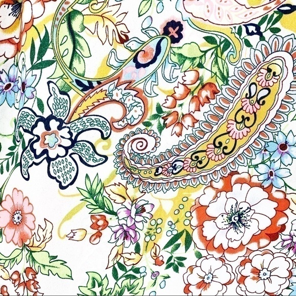 𝅺PHILOSOPHY Floral & Paisley Sleeveless Top NWT XS - Picture 6 of 7